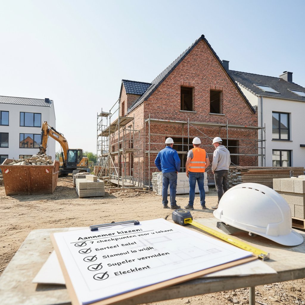 Aannemer kiezen: 7 checkpunten voor u tekent