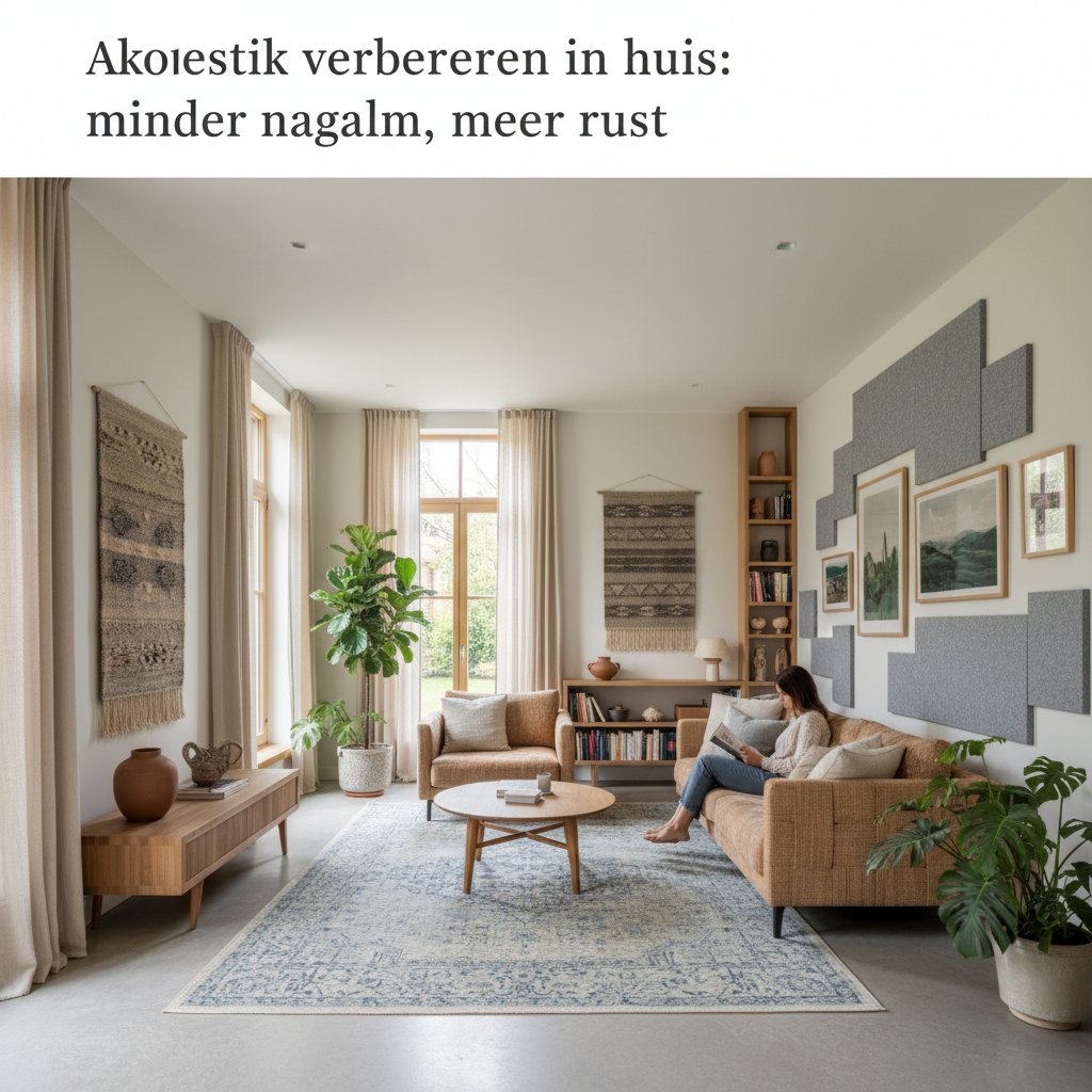 Akoestiek verbeteren in huis: minder nagalm, meer rust
