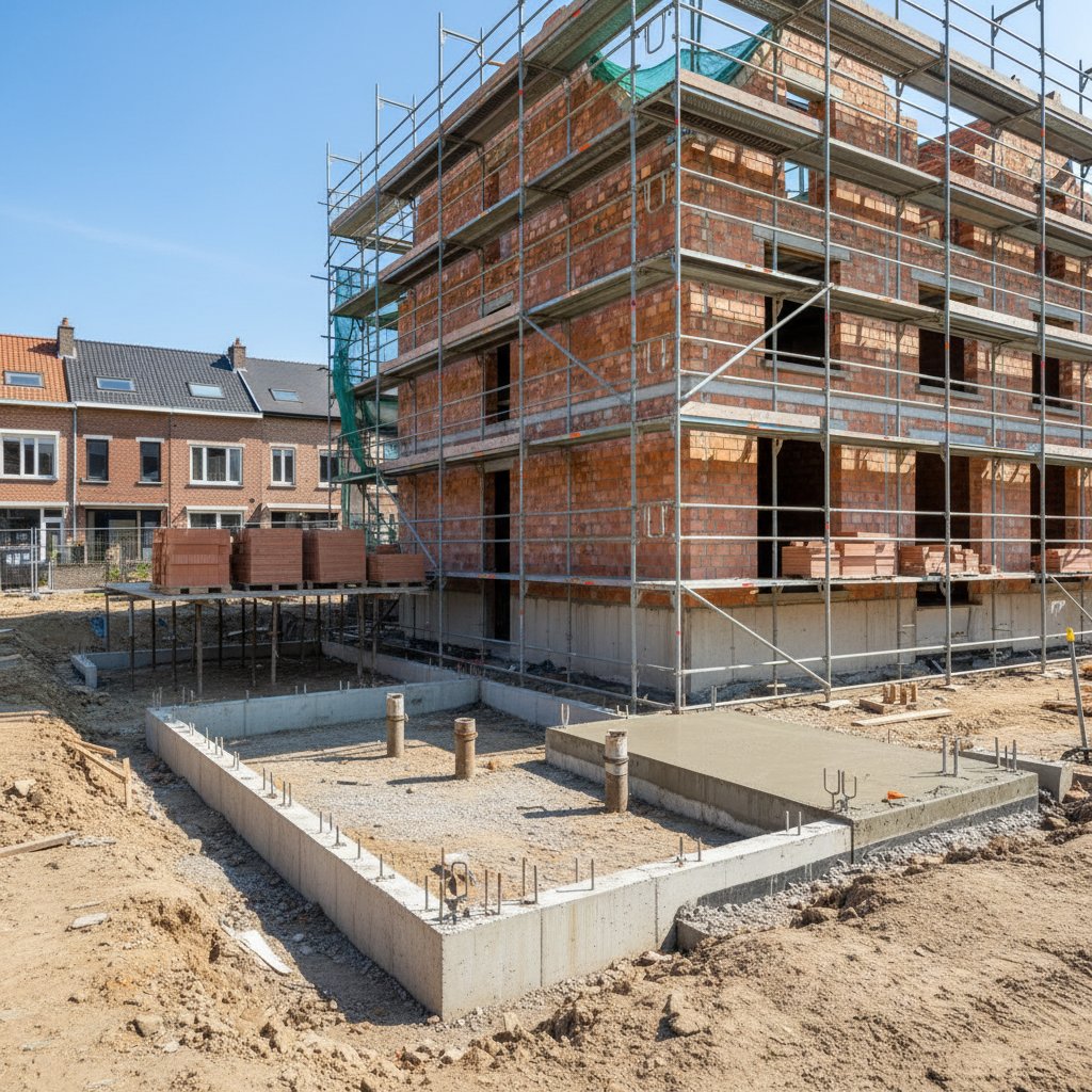 Funderingen kiezen bij nieuwbouw: strook, plaat of palen?