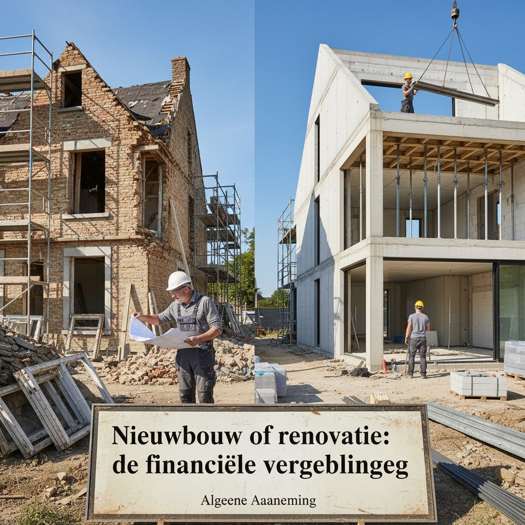Nieuwbouw of renovatie: de financiële vergelijking