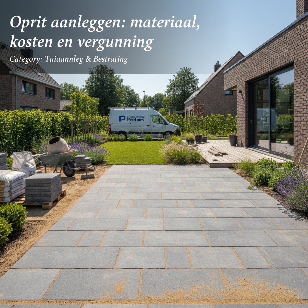 Oprit aanleggen: materialen, kosten en vergunning