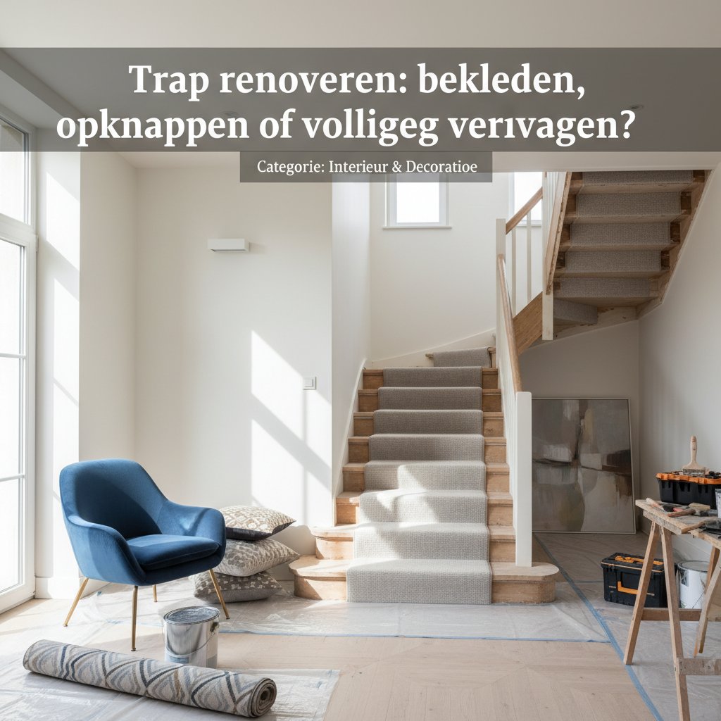 Trap renoveren: bekleden, opknappen of volledig vervangen?