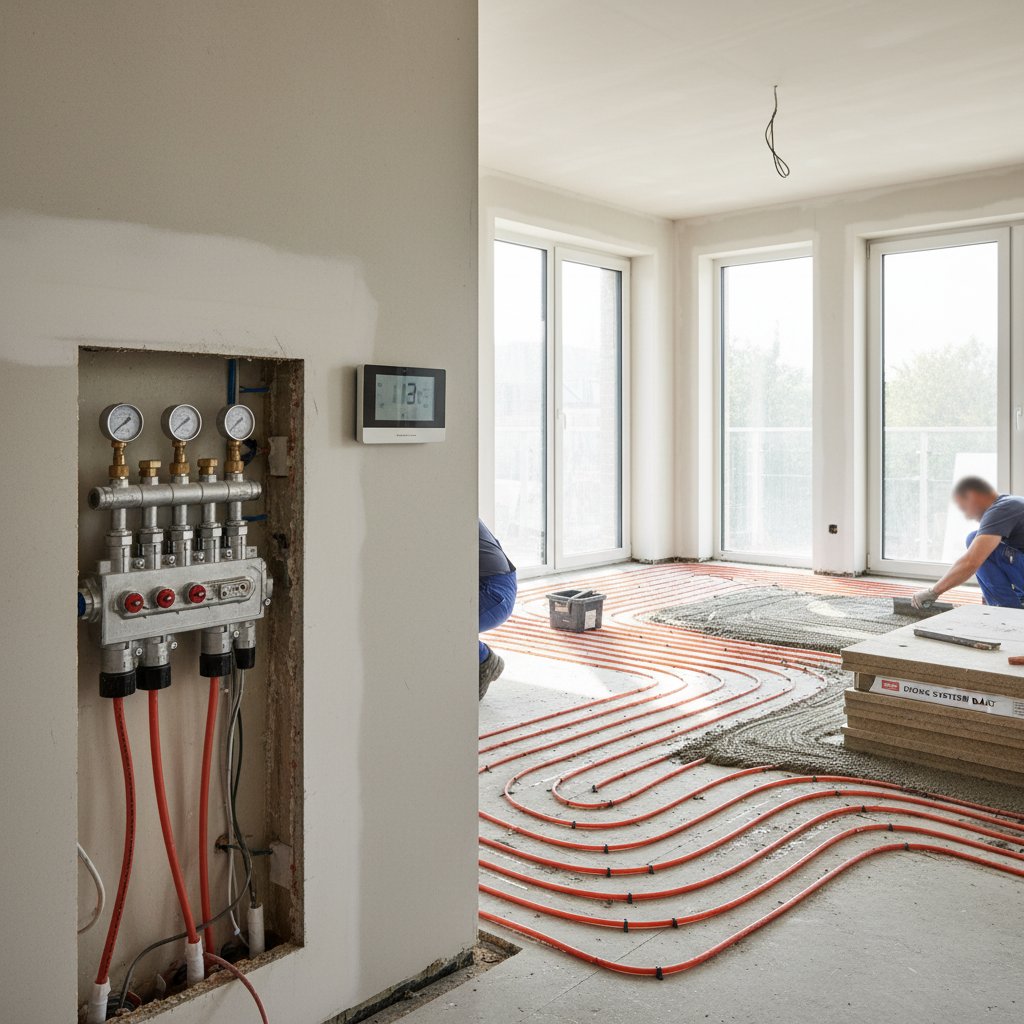 Vloerverwarming: nat of droog systeem kiezen?